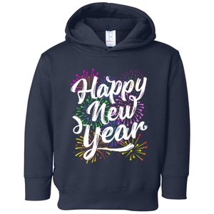 New Years Eve Party Supplies 2024 Happy New Year Fireworks Toddler Hoodie