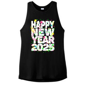 New Years Eve Party Supplies Nye 2025 Happy New Year Ladies PosiCharge Tri-Blend Wicking Tank