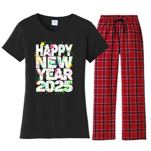 New Years Eve Party Supplies Nye 2025 Happy New Year Women's Flannel Pajama Set