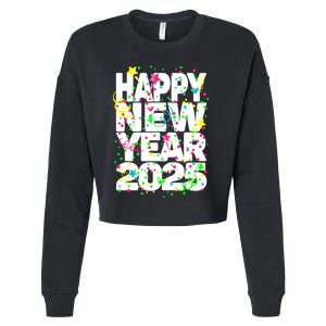 New Years Eve Party Supplies Nye 2025 Happy New Year Cropped Pullover Crew