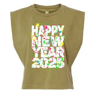 New Years Eve Party Supplies Nye 2025 Happy New Year Garment-Dyed Women's Muscle Tee