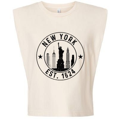 New York Est. 1624 New York City Lover Nyc Garment-Dyed Women's Muscle Tee