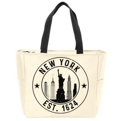 New York Est. 1624 New York City Lover Nyc Zip Tote Bag