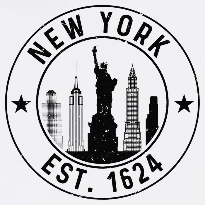 New York Est. 1624 New York City Lover Nyc Tall T-Shirt