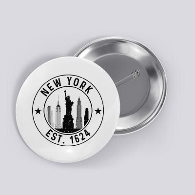 New York Est. 1624 New York City Lover Nyc Button