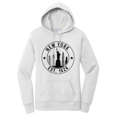 New York Est. 1624 New York City Lover Nyc Women's Pullover Hoodie