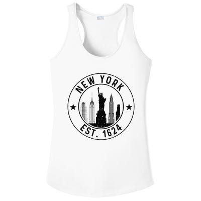 New York Est. 1624 New York City Lover Nyc Ladies PosiCharge Competitor Racerback Tank