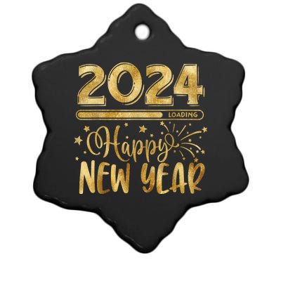 New Years Eve Party Supplies 2024 Happy New Year Fireworks Ceramic Star Ornament