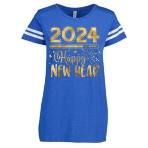 New Years Eve Party Supplies 2024 Happy New Year Fireworks Enza Ladies Jersey Football T-Shirt