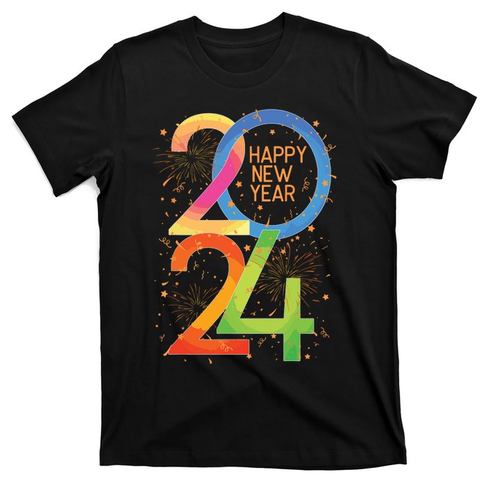 New Years Eve 2024 Colorful Nye Party T-Shirt