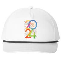 New Years Eve 2024 Colorful Nye Party Snapback Five-Panel Rope Hat