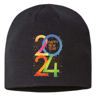 New Years Eve 2024 Colorful Nye Party Sustainable Beanie