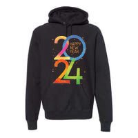 New Years Eve 2024 Colorful Nye Party Premium Hoodie