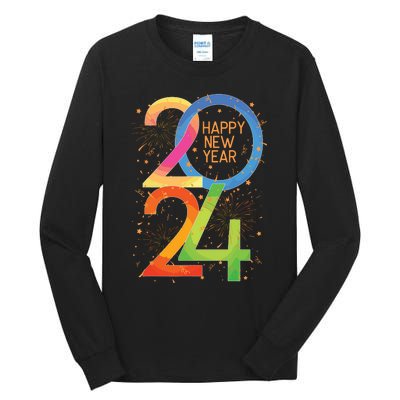 New Years Eve 2024 Colorful Nye Party Tall Long Sleeve T-Shirt