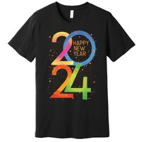 New Years Eve 2024 Colorful Nye Party Premium T-Shirt