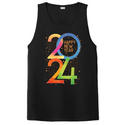 New Years Eve 2024 Colorful Nye Party PosiCharge Competitor Tank