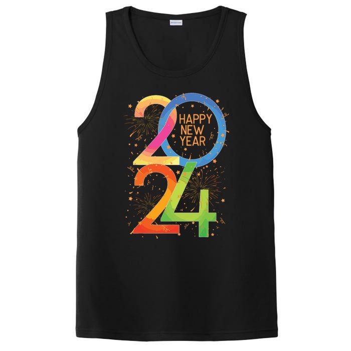 New Years Eve 2024 Colorful Nye Party PosiCharge Competitor Tank