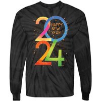 New Years Eve 2024 Colorful Nye Party Tie-Dye Long Sleeve Shirt