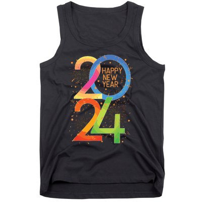 New Years Eve 2024 Colorful Nye Party Tank Top