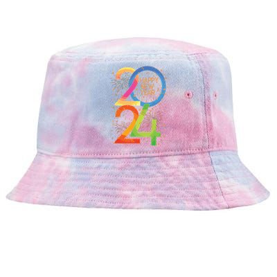 New Years Eve 2024 Colorful Nye Party Tie-Dyed Bucket Hat