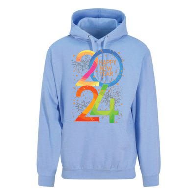 New Years Eve 2024 Colorful Nye Party Unisex Surf Hoodie