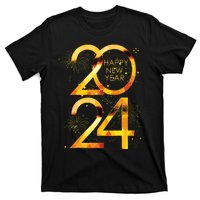 New Years Eve Party Supplies 2024 Happy New Year Fireworks T-Shirt