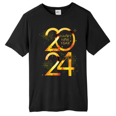 New Years Eve Party Supplies 2024 Happy New Year Fireworks Tall Fusion ChromaSoft Performance T-Shirt