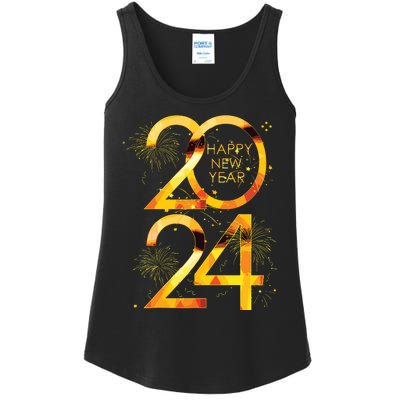 New Years Eve Party Supplies 2024 Happy New Year Fireworks Ladies Essential Tank