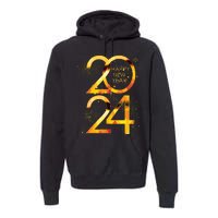 New Years Eve Party Supplies 2024 Happy New Year Fireworks Premium Hoodie