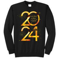 New Years Eve Party Supplies 2024 Happy New Year Fireworks Tall Sweatshirt