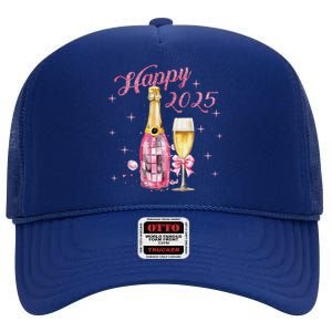 New Years Eve Party Supplies 2025 Happy New Year Fireworks High Crown Mesh Back Trucker Hat