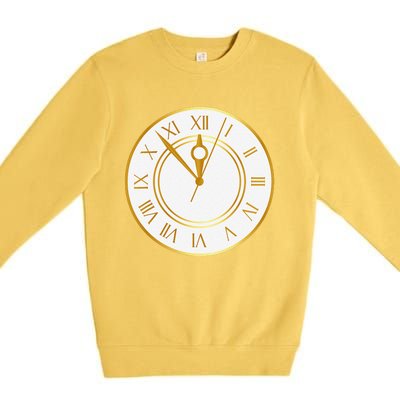 New YearS Eve Clock Premium Crewneck Sweatshirt