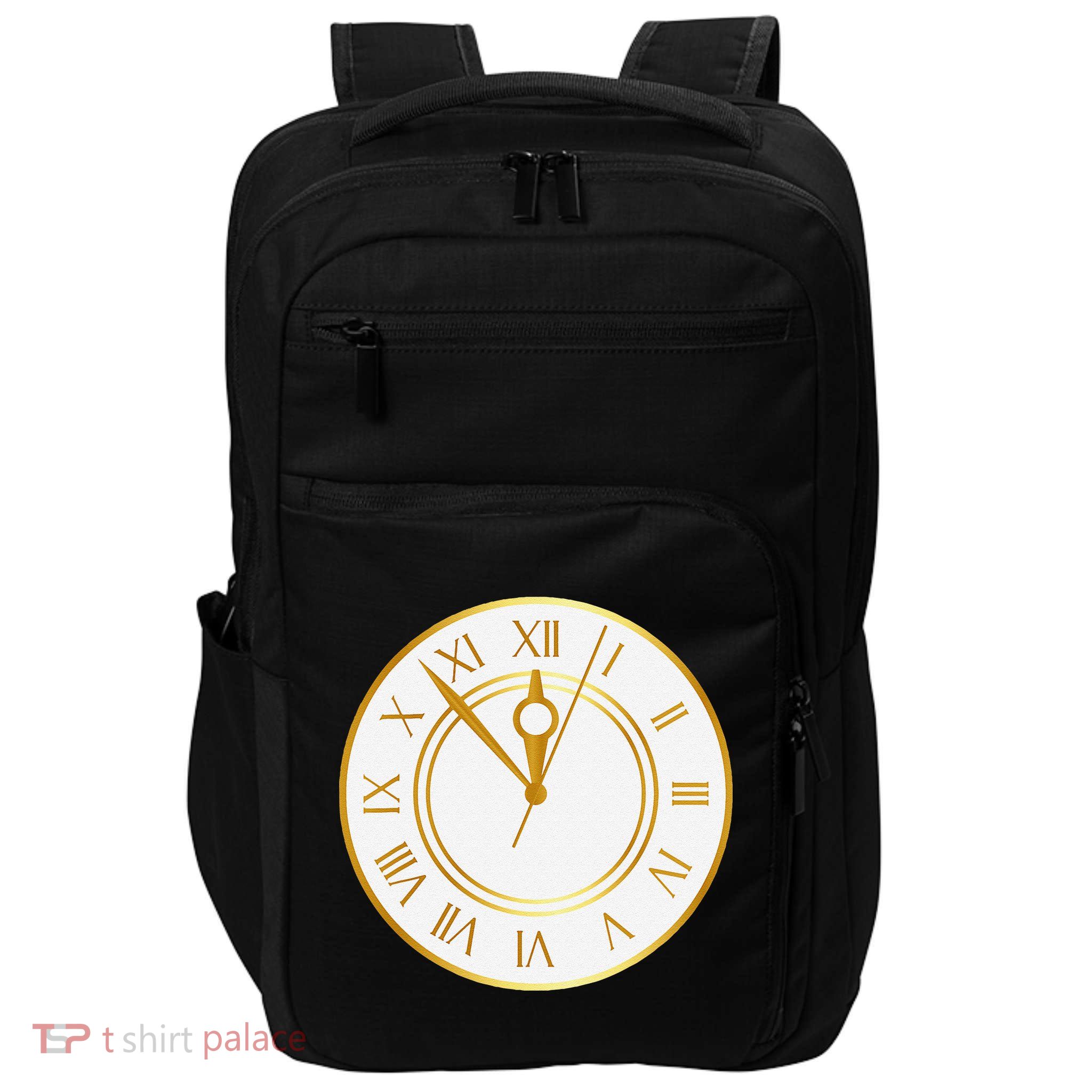New YearS Eve Clock Impact Tech Backpack