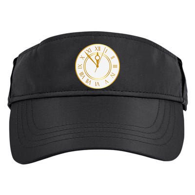New YearS Eve Clock Adult Drive Performance Visor
