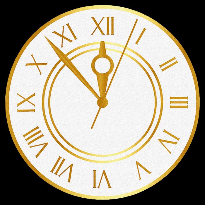 New YearS Eve Clock Drawstring Bag