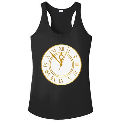 New YearS Eve Clock Ladies PosiCharge Competitor Racerback Tank