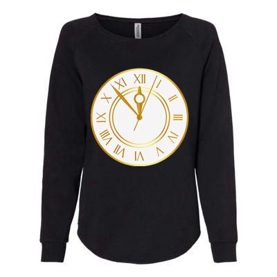 New YearS Eve Clock Womens California Wash Sweatshirt