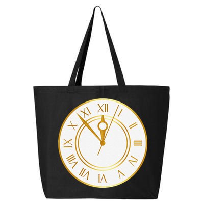 New YearS Eve Clock 25L Jumbo Tote
