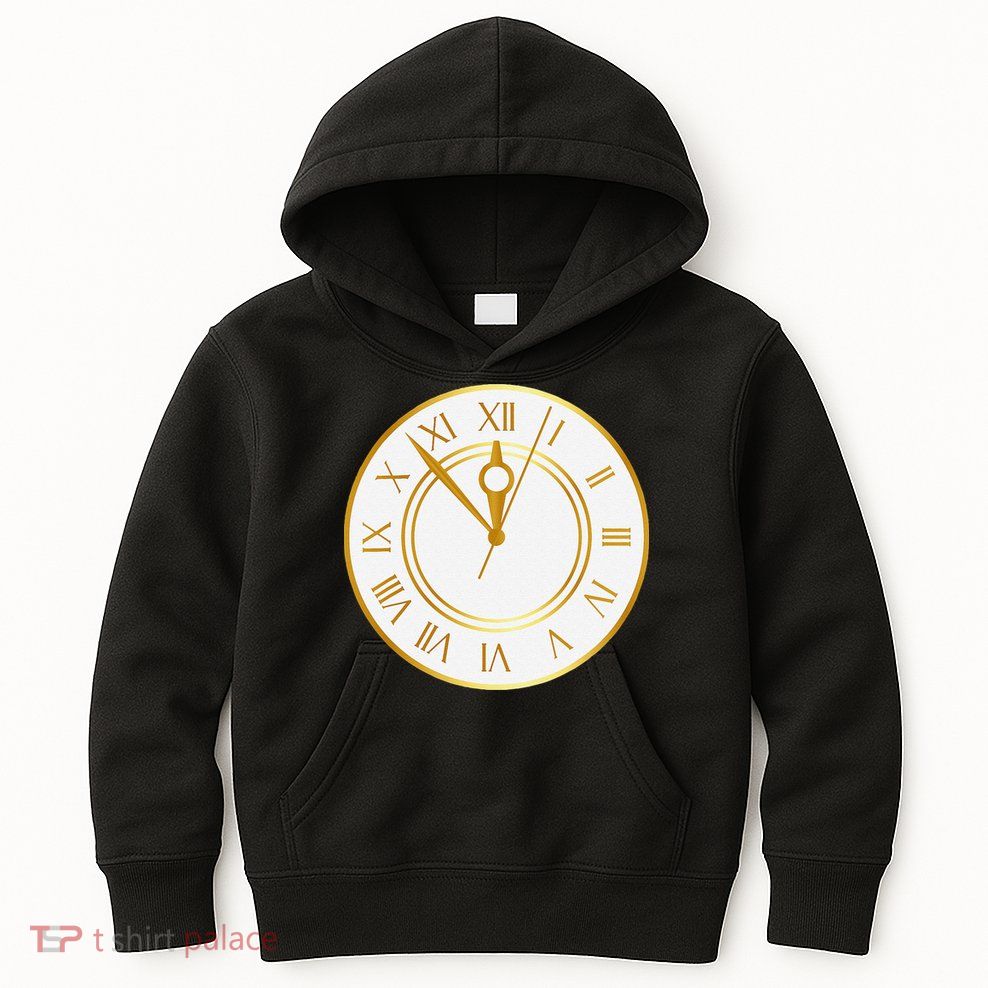 New YearS Eve Clock Kids Hoodie