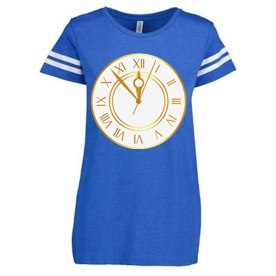 New YearS Eve Clock Enza Ladies Jersey Football T-Shirt