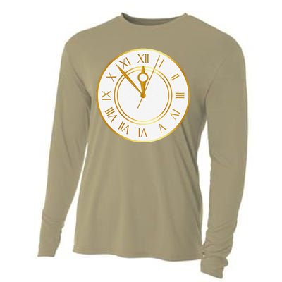 New YearS Eve Clock Cooling Performance Long Sleeve Crew