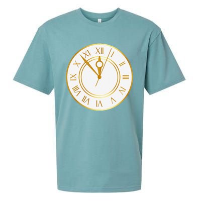 New YearS Eve Clock Sueded Cloud Jersey T-Shirt