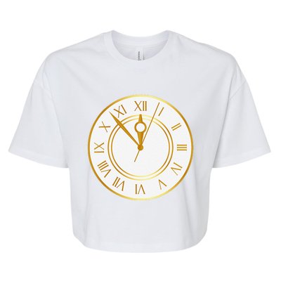 New YearS Eve Clock Bella+Canvas Jersey Crop Tee