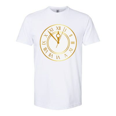 New YearS Eve Clock Softstyle CVC T-Shirt