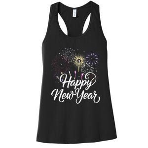 New Years Eve Party Supplies NYE 2024  Women's Racerback Tank