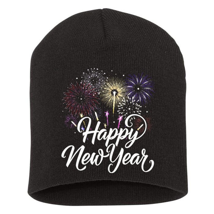 New Years Eve Party Supplies NYE 2024  Short Acrylic Beanie