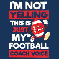 Not Yelling Football Coach Voice Design Football Coach 16 in Basic Backpack