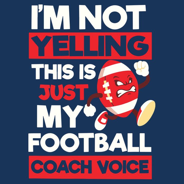 Not Yelling Football Coach Voice Design Football Coach 16 in Basic Backpack