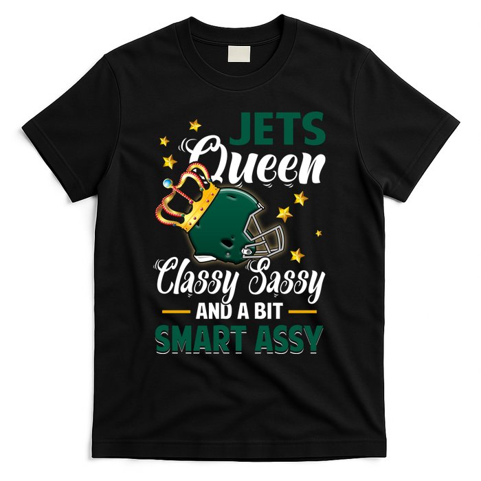 New York Football Queen Classy Sassy And A Bit Smart Assy T-Shirt