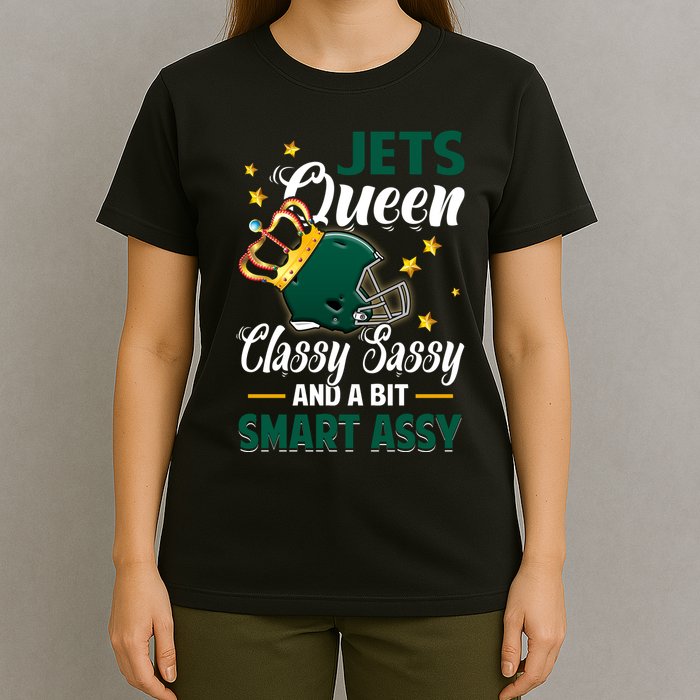 New York Football Queen Classy Sassy And A Bit Smart Assy T-Shirt